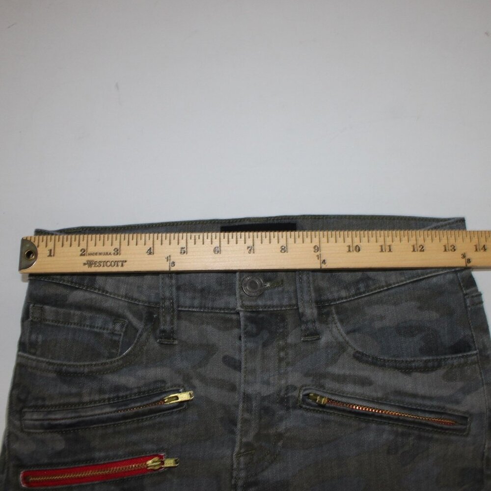 Etienne Marcel Jeans Sz 26 x 28 Charcoal MultiColor Camo Skinny Cotton Poly Jean - Picture 14 of 16